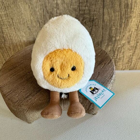 Jellycat Happy Boiled Egg FAST SHIP NEW Gift Collectible - Picture 1 of 7